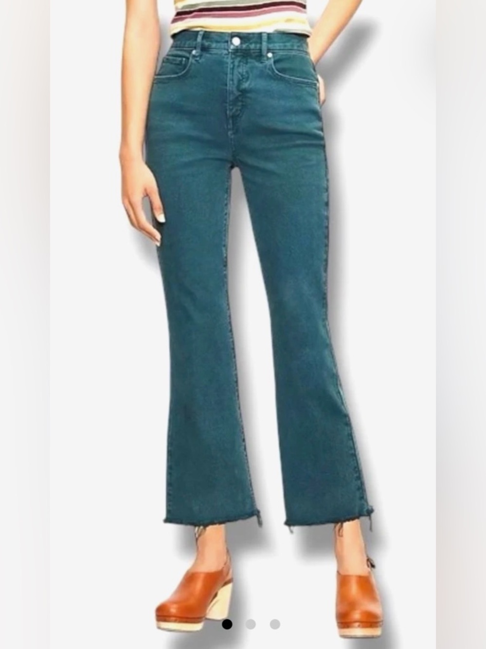LOFT Teal Flare High-Rise Women's Jeans size 10